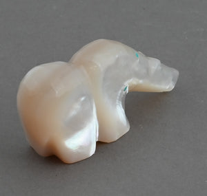 Bear Fetish in Mother of Pearl