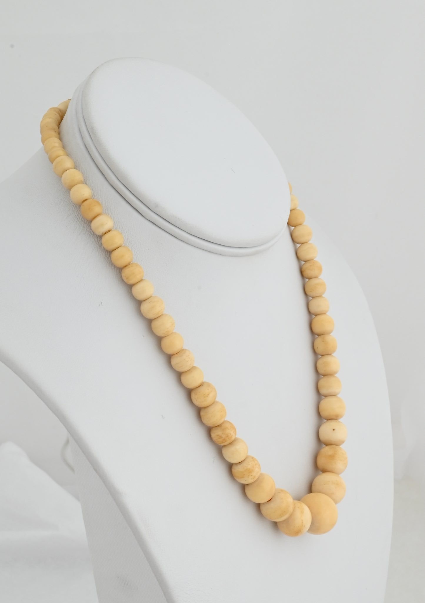 Necklace with Fossilized Walrus Ivory Beads