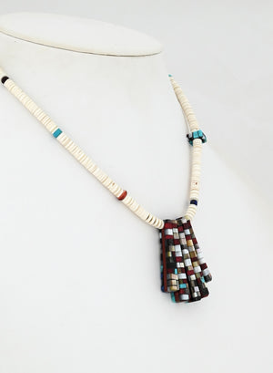 Necklace with Reversable Pendant by Charlene Reano