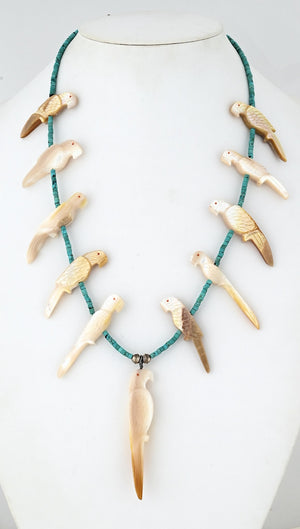 Fetish Necklace with Parrots