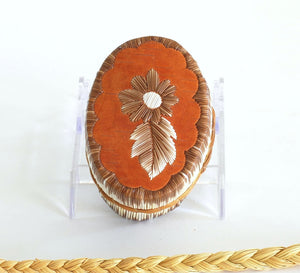 Quill Box with Flower and Feather by Yvonne Walker Keshick