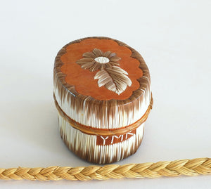 Quill Box with Flower and Feather by Yvonne Walker Keshick