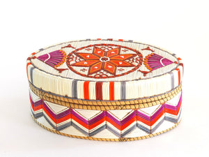 Quill Box with Center Star and Side Fans by Marina Recollet