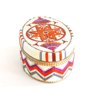 Quill Box with Center Star and Side Fans by Marina Recollet