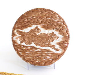 Quill Box with Running Wolves by Yvonne Walker Keshick