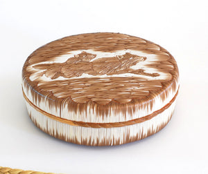Quill Box with Running Wolves by Yvonne Walker Keshick