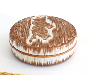 Quill Box with Running Wolves by Yvonne Walker Keshick