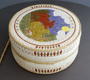 Quill Box with Moose Scene by Delia Beboning