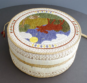 Quill Box with Moose Scene by Delia Beboning
