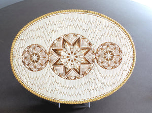 Quill Box, Oval, with Three Stars, by Marina Recollet