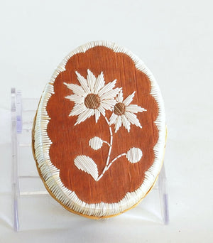 Quill Box with Wildflowers by Yvonne Walker Keshick