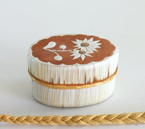 Quill Box with Wildflowers by Yvonne Walker Keshick