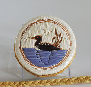Quill Box with Floating Loon by Penny Worthington