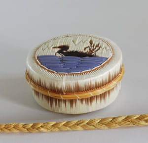 Quill Box with Floating Loon by Penny Worthington