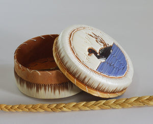 Quill Box with Floating Loon by Penny Worthington
