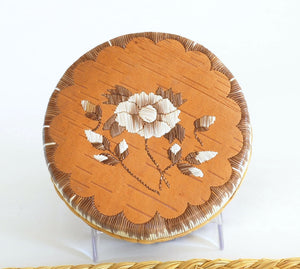 Quill Box with Flower and Buds by Yvonne Walker Keshick