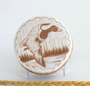 Quill Box with Flying Duck by Yvonne Walker Keshick