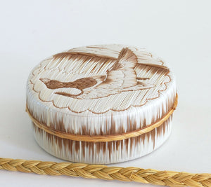 Quill Box with Flying Duck by Yvonne Walker Keshick
