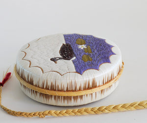 Anishinaabe Quill Box with Floating Loon by Pauline Worthington