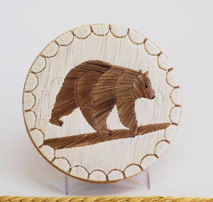 Quill Box with Walking Bear by Bernard Parkey