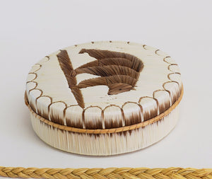 Quill Box with Walking Bear by Bernard Parkey