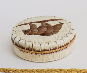 Quill Box with Walking Bear by Bernard Parkey