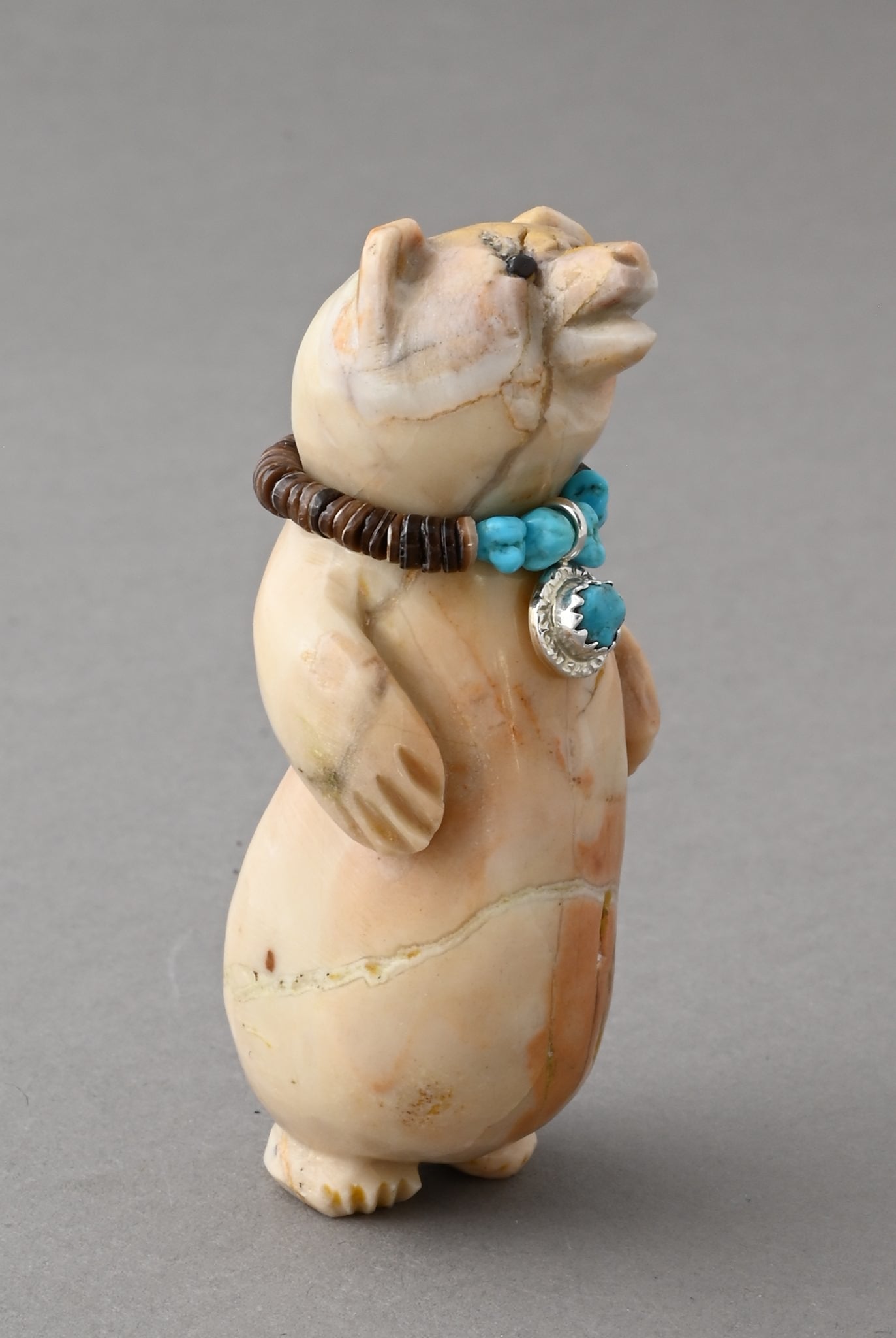 Bear Fetish with Necklace by Eddington Hannaweeke