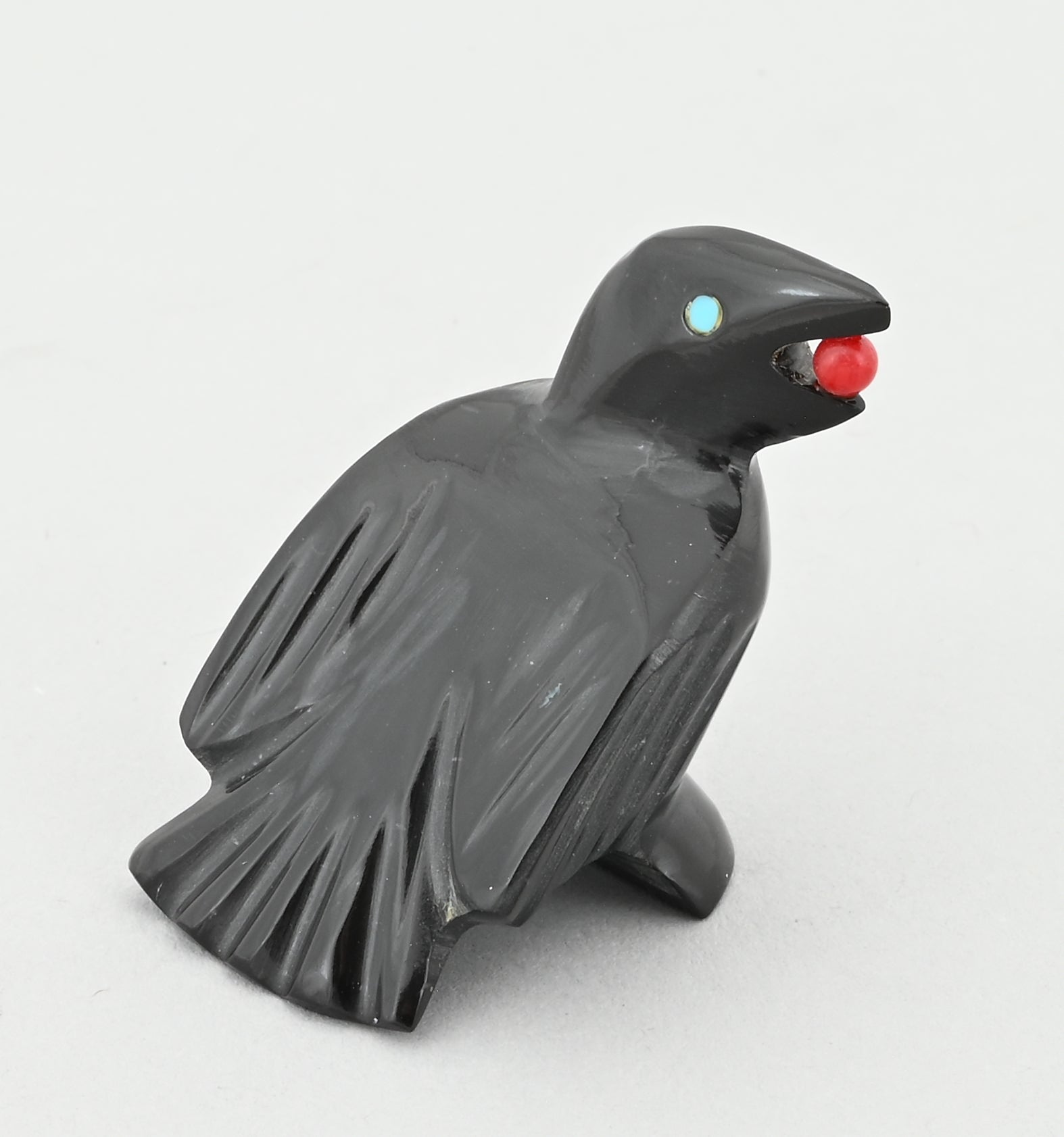 Raven Fetish (with berry) by Calvert Bowannie