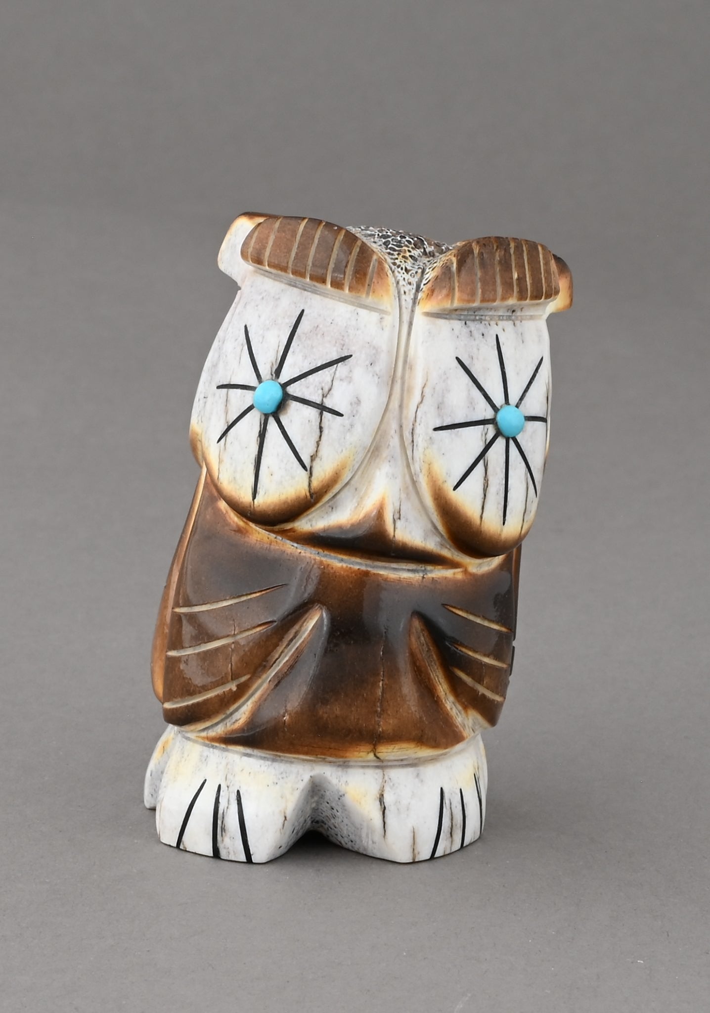 Owl Fetish (with two faces) by Claudia Peina