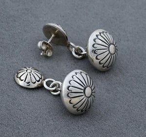 Navajo Pearl Drop Earrings by Maria Yazzie