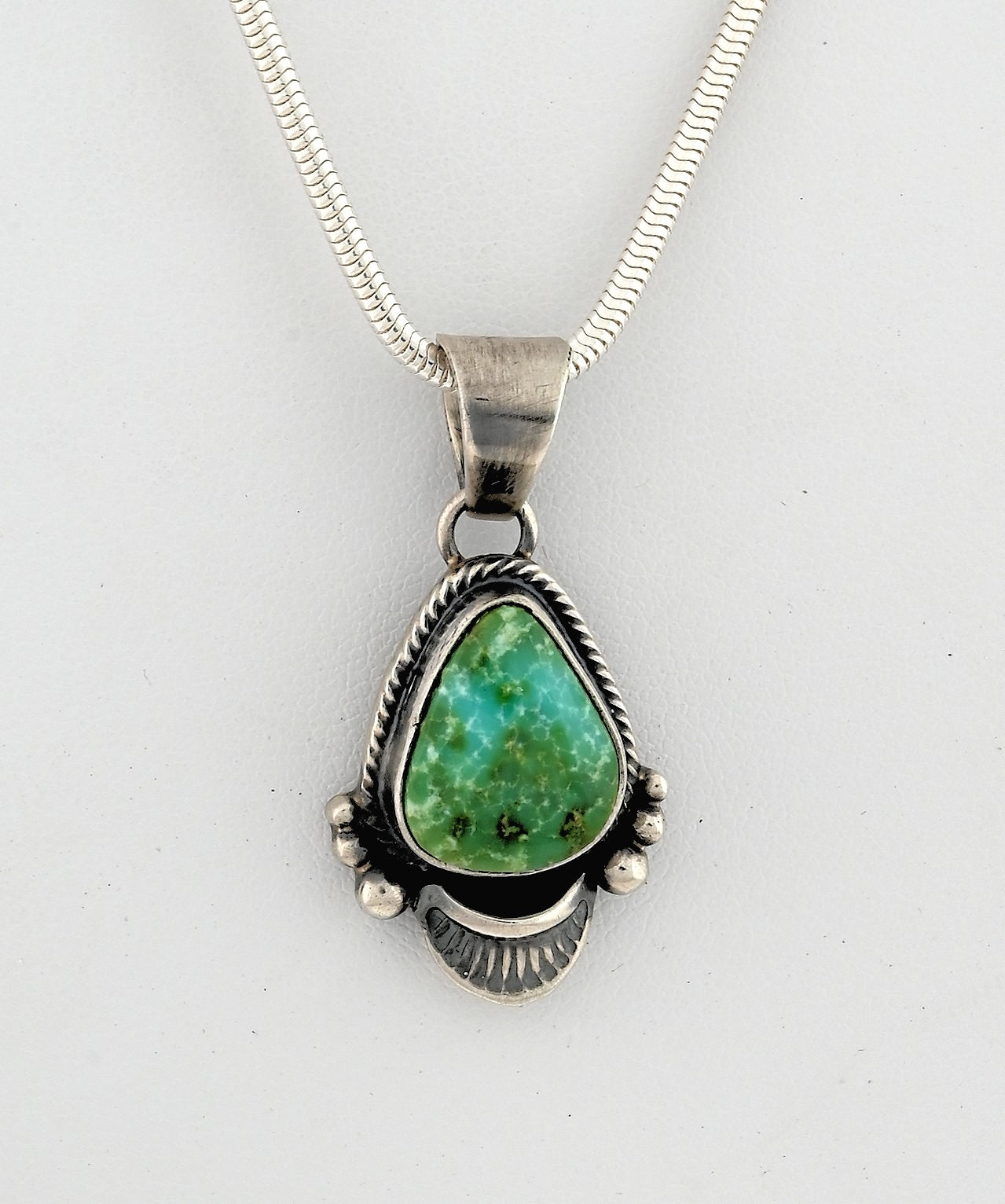 Pendant with Sonoran Turquoise by Thomas Francisco