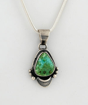 Pendant with Sonoran Turquoise by Thomas Francisco