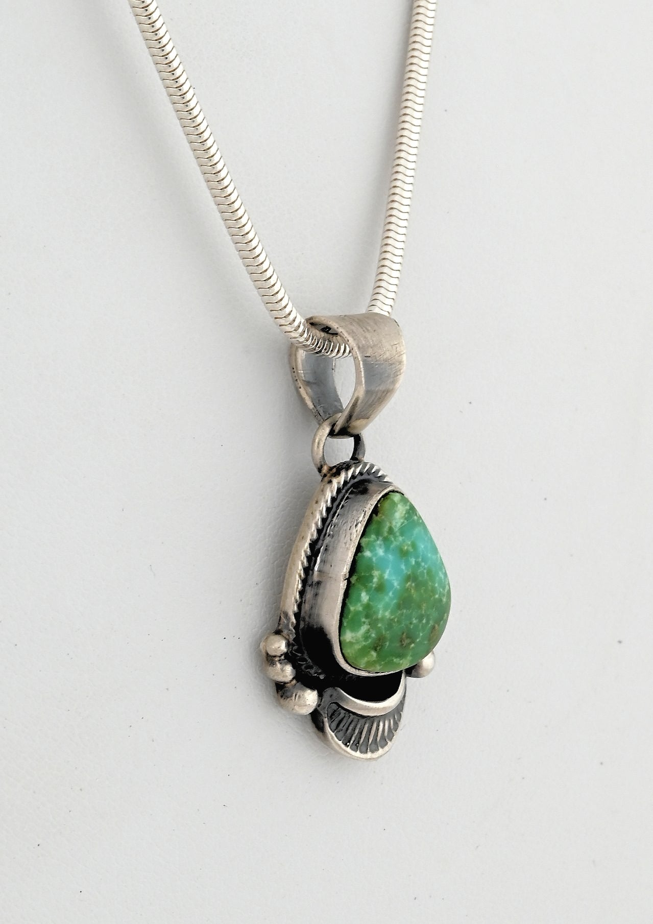 Pendant with Sonoran Turquoise by Thomas Francisco