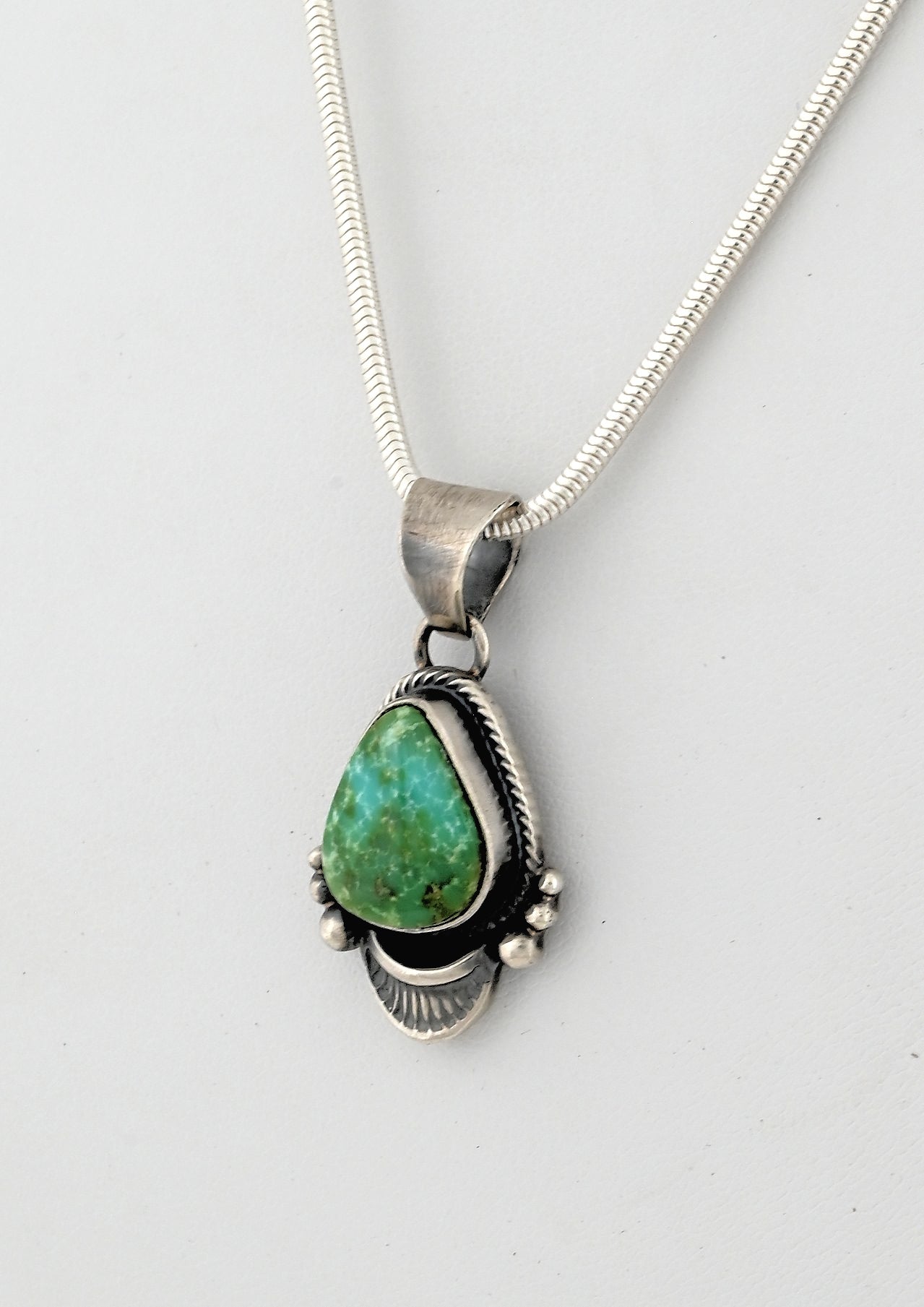 Pendant with Sonoran Turquoise by Thomas Francisco