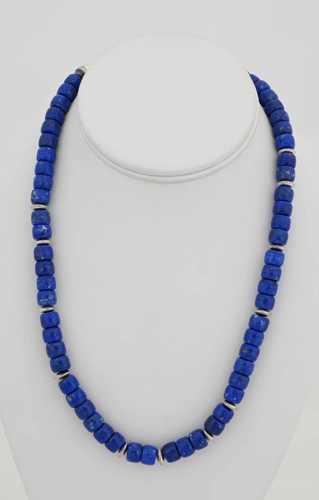 Necklace with High Grade Lapis Lazuli Beads by Fred Archuletta