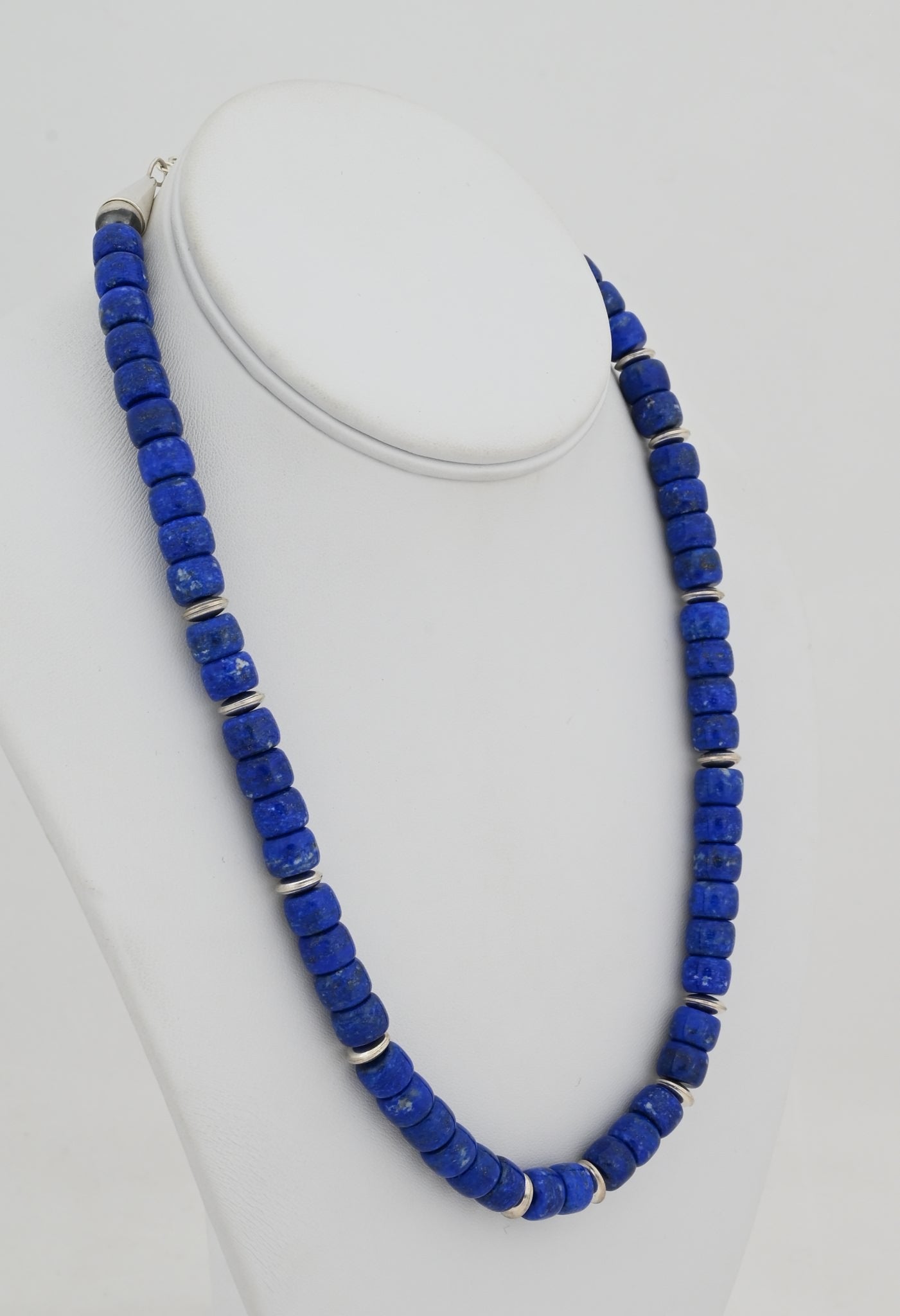 Necklace with High Grade Lapis Lazuli Beads by Fred Archuletta