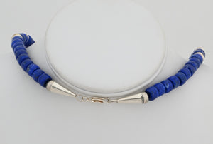 Necklace with High Grade Lapis Lazuli Beads by Fred Archuletta