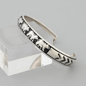 Bracelet with Five Bears by Rosalita Singer