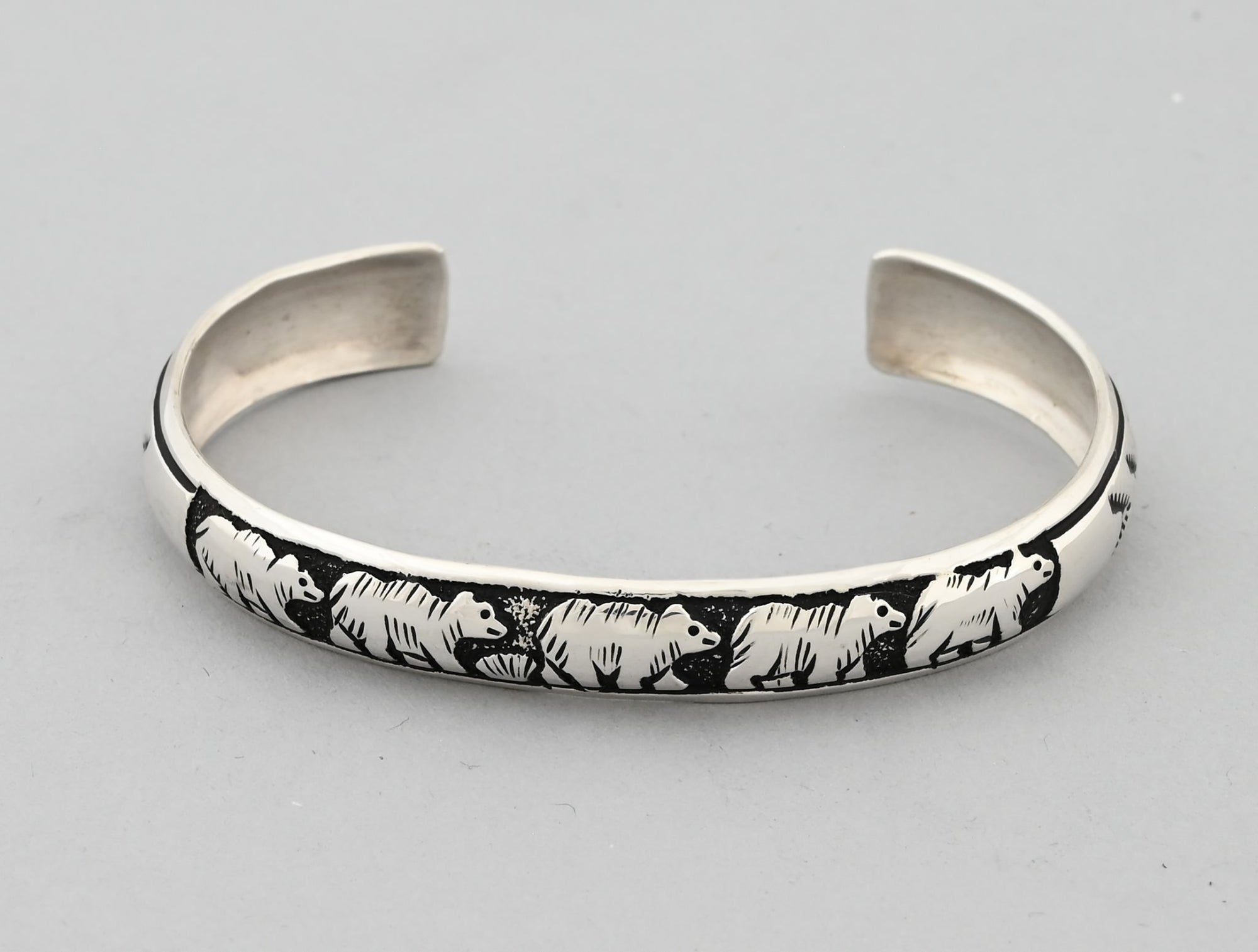 Bracelet with Five Bears by Rosalita Singer