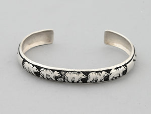 Bracelet with Five Bears by Rosalita Singer