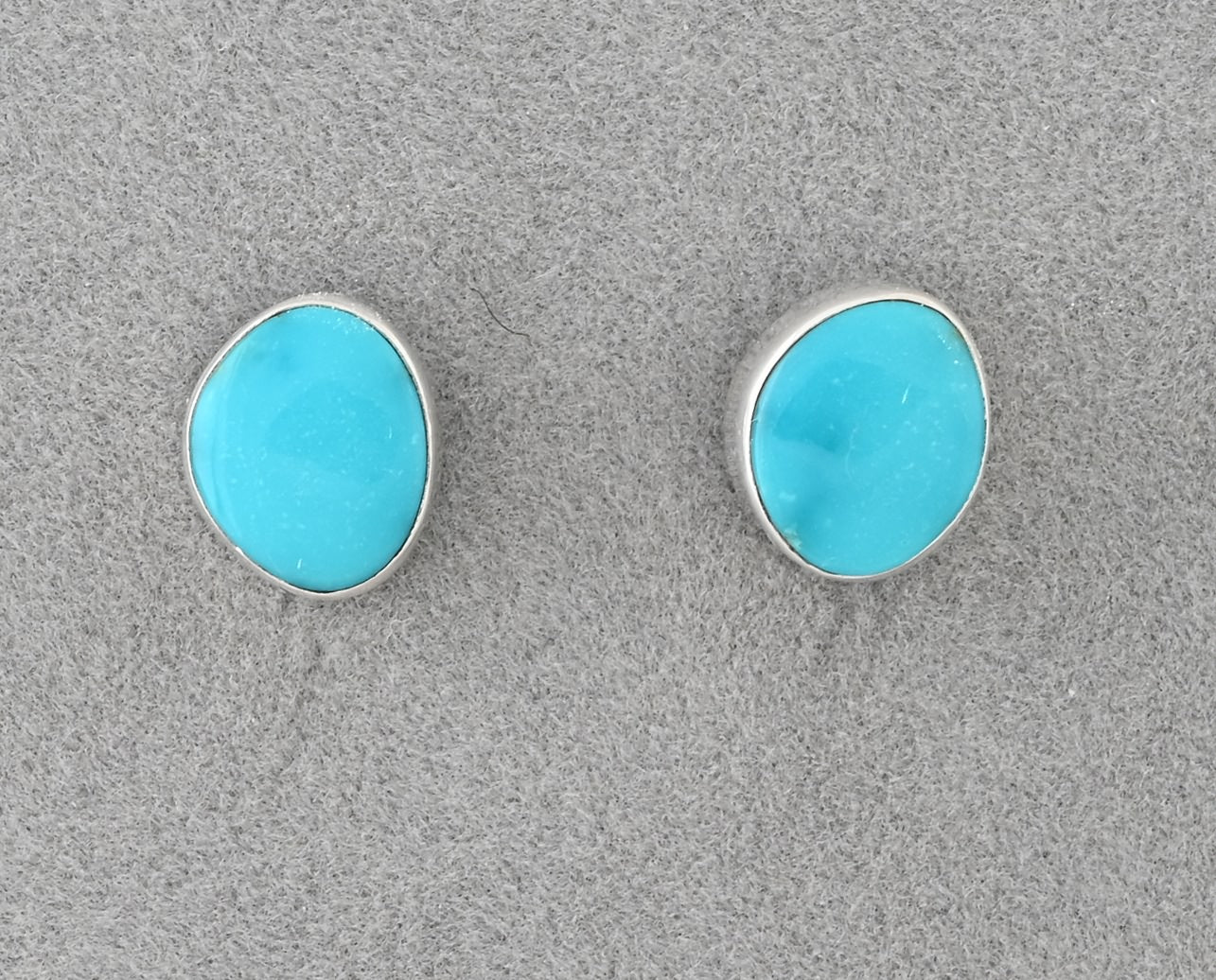 Earrings with Kingman Turquoise