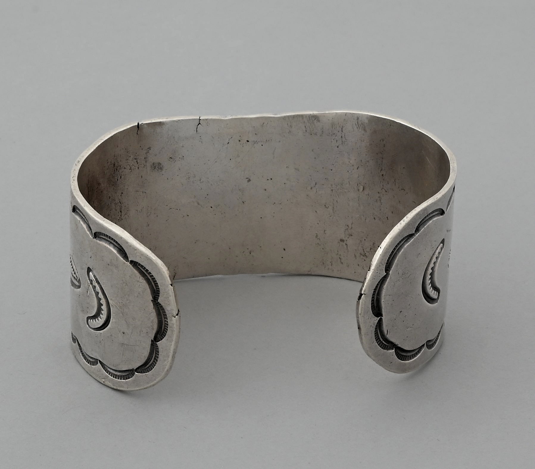 Cuff Bracelet with Triangular Turquoise (vintage)