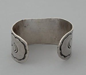 Cuff Bracelet with Triangular Turquoise (vintage)