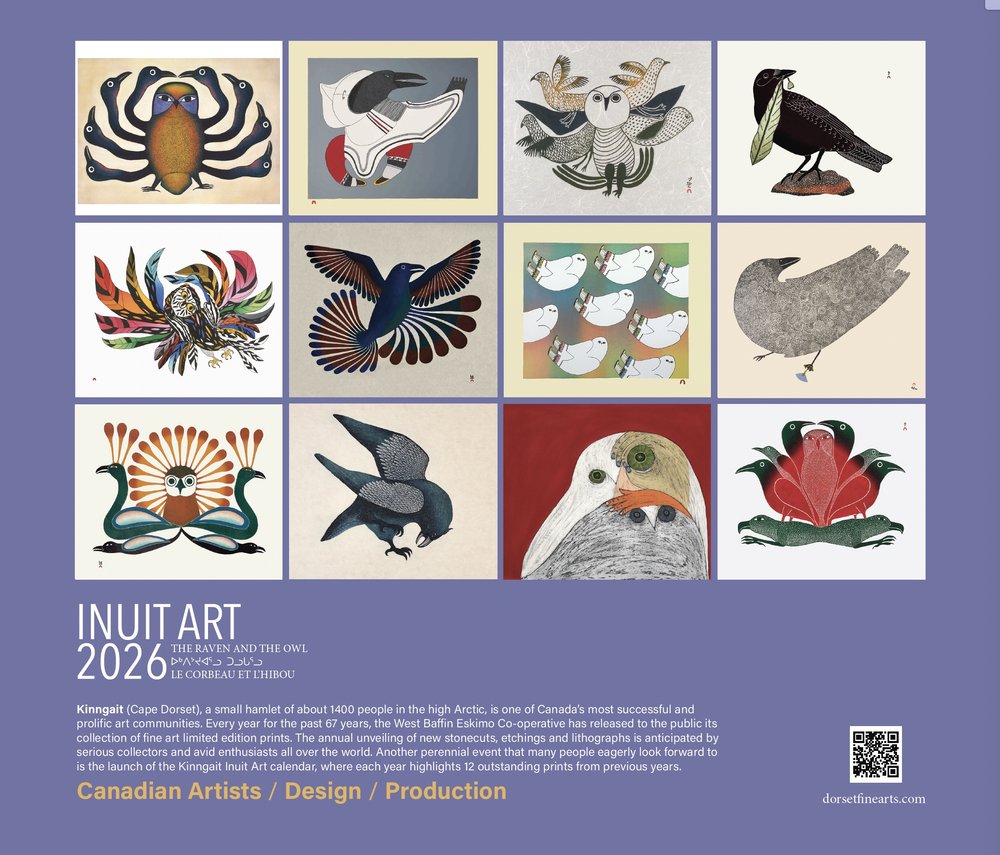 Cape Dorset 2026 Inuit Wall Calendar