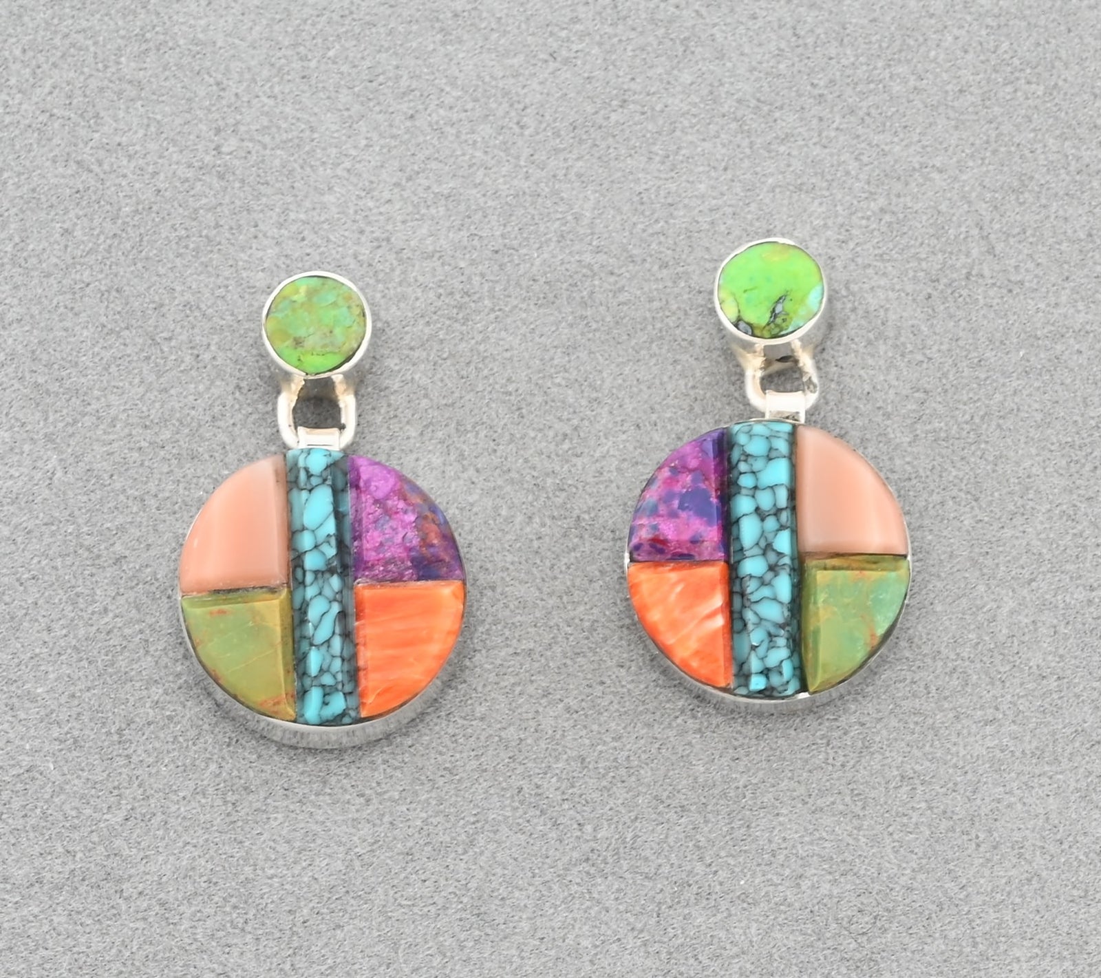 Earrings with Inlay by Edison Yazzie