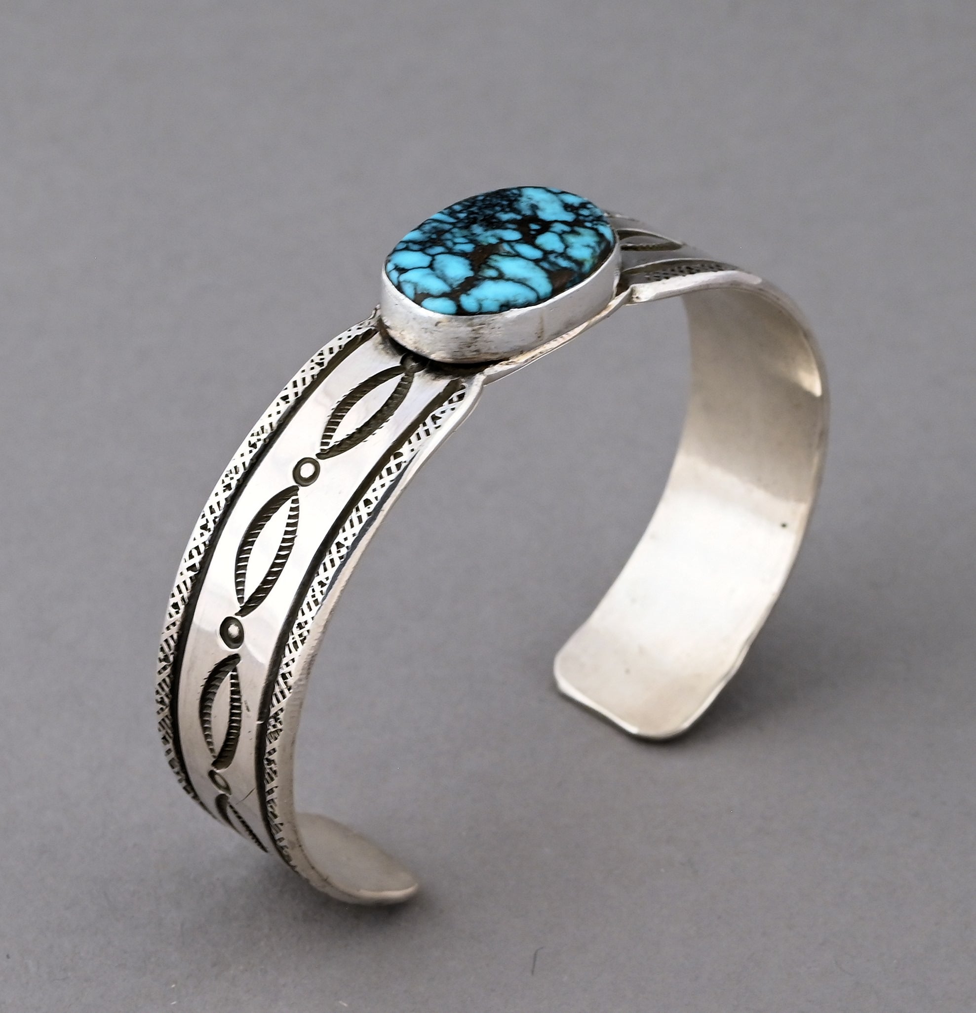 Cuff Bracelet with Turquoise