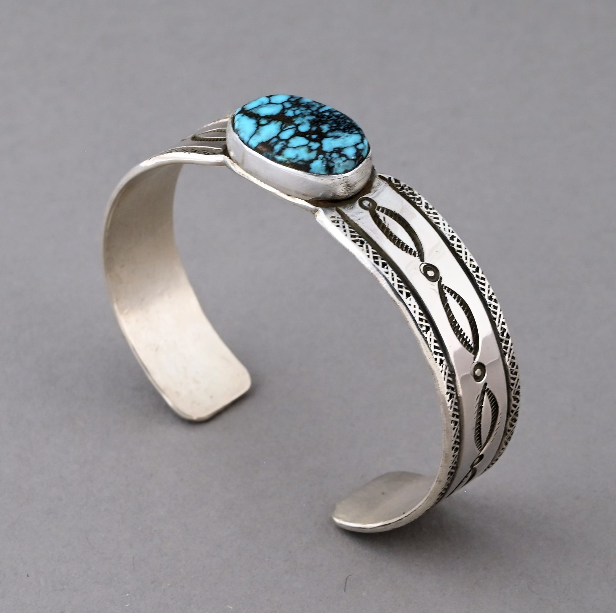 Cuff Bracelet with Turquoise