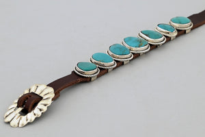 Concho Bracelet with Turquoise by Bonnie Wille