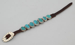 Concho Bracelet with Turquoise by Bonnie Wille