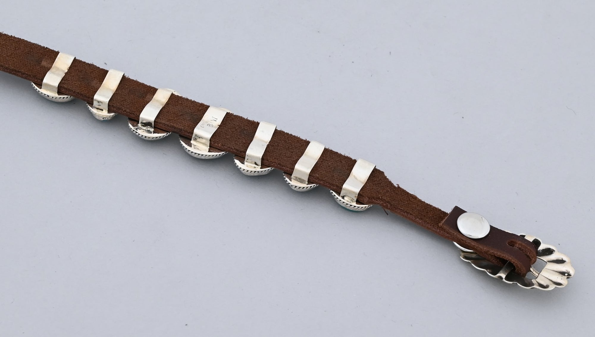 Concho Bracelet with Turquoise by Bonnie Wille